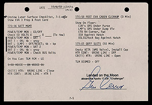 Apollo 17 Lunar Dust Page