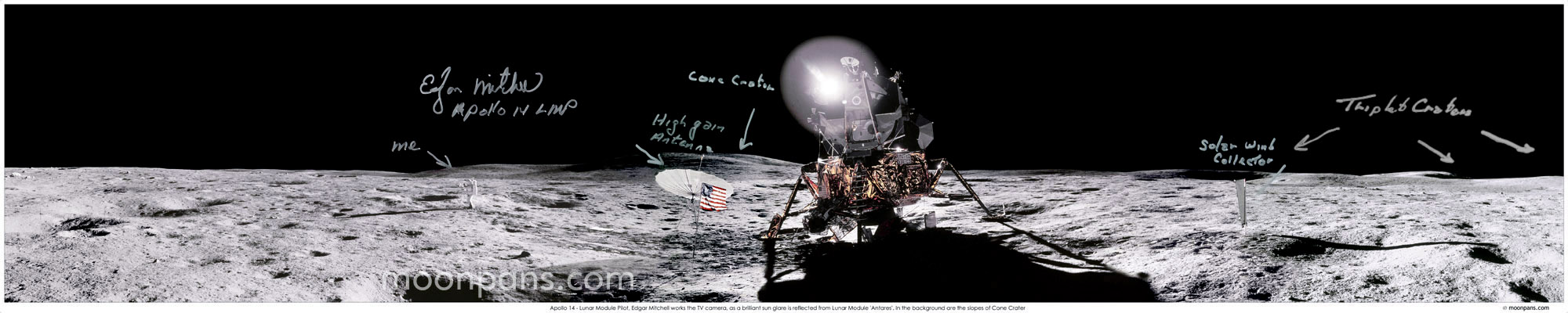 Edgar Mitchell Autographs Signed Photos