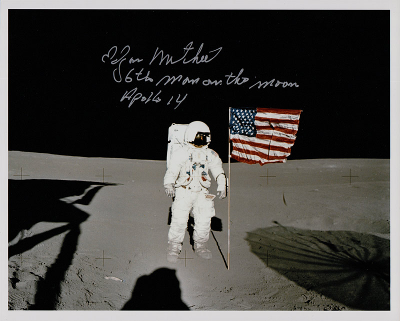 Edgar Mitchell Autographs Signed Photos