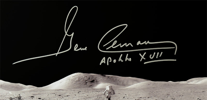 Gene Cernan Autograph